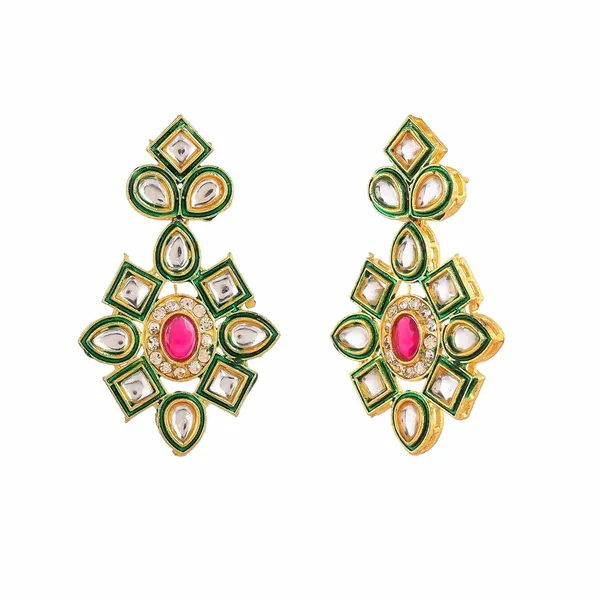 Red_Crystal_Shine_Beads_Ethnic_Kundan_Polki_Necklace_With_Earring_Set_For_Women_|_Gemstone_Jewellery_Set_For_Women_And_Girls