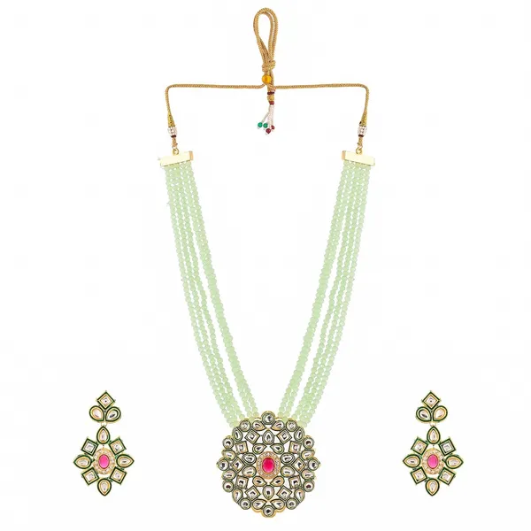 Light_Green_Crystal_Shine_Beads_Ethnic_Kundan_Polki_Necklace_With_Earring_Set_For_Women_|_Gemstone_Jewellery_Set_For_Women_And_Girls