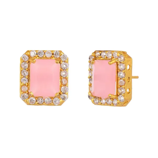 Pink_Sapphire_Shine_Beads_Ethnic_Neck_Chick_Set_With_Earring_|_Gemstone_Jewellery_Set_For_Women_And_Girls