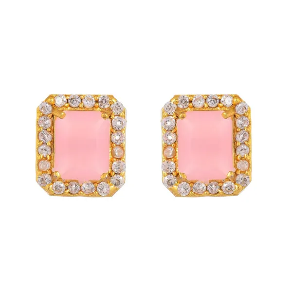 Pink_Sapphire_Shine_Beads_Ethnic_Neck_Chick_Set_With_Earring_|_Gemstone_Jewellery_Set_For_Women_And_Girls