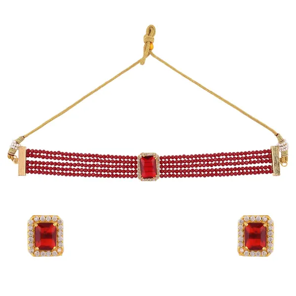 Ruby_Shine_Beads_Ethnic_Neck_Chick_Set_With_Earring_|_Gemstone_Jewellery_Set_For_Women_And_Girls