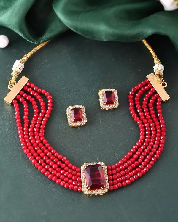 Ruby_Shine_Beads_Ethnic_Neck_Chick_Set_With_Earring_|_Gemstone_Jewellery_Set_For_Women_And_Girls