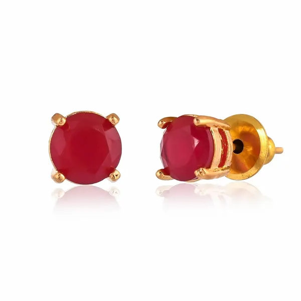 Red_Shine_Beads_Ethnic_Earrings_For_Women_|_Gemstone_Jewelry_Set_For_Women_And_Girls