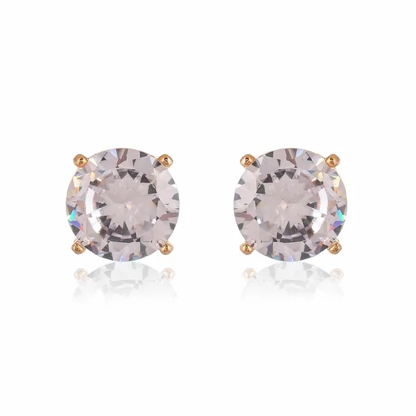 Gold_Plated_Sapphire_Round_Stud_Earrings_For_Women_&_Girls_|_Lightweight_Fashion_Jewelry