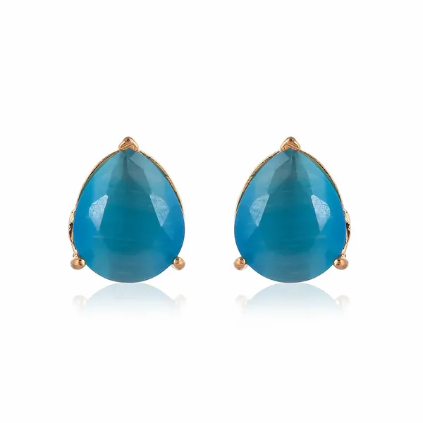 Gold_Plated_Oval_Shape_Stud_Earrings_For_Women_&_Girls_|_Lightweight_Fashion_Jewelry