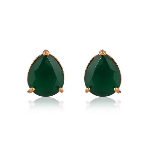 Gold_Plated_Oval_Shape_Stud_Earrings_For_Women_&_Girls_|_Lightweight_Fashion_Jewelry