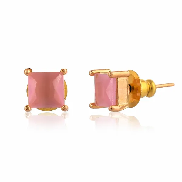 Gold_Plated_Square_Stud_Earrings_For_Women_&_Girls_|_Lightweight_Fashion_Jewelry