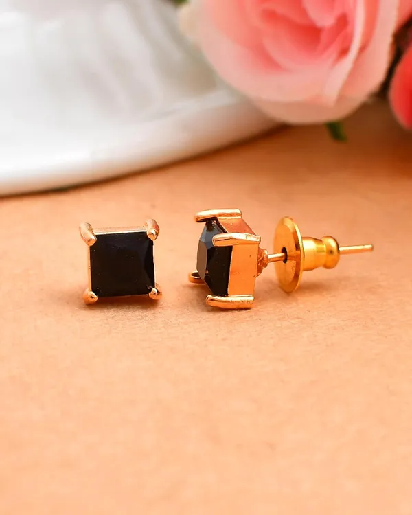 Gold_Plated_Square_Stud_Earrings_For_Women_&_Girls_|_Lightweight_Fashion_Jewelry