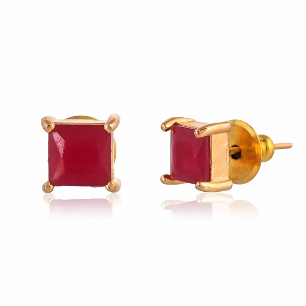 Gold_Plated_Square_Stud_Earrings_For_Women_&_Girls_|_Lightweight_Fashion_Jewelry