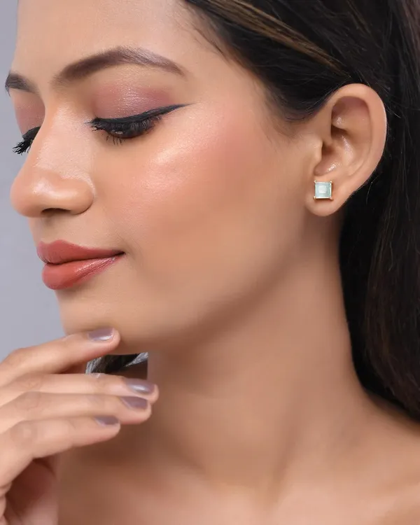 Gold_Plated_Square_Stud_Earrings_For_Women_&_Girls_|_Lightweight__Jewelry