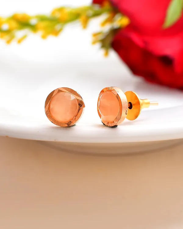 Gold_Plated_Round_Stud_Earrings_For_Women_&_Girls_|_Lightweight_Fashion_Jewelry