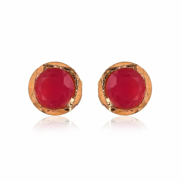 Gold_Plated_Round_Stud_Earrings_For_Women_&_Girls_|_Lightweight_Fashion_Jewelry