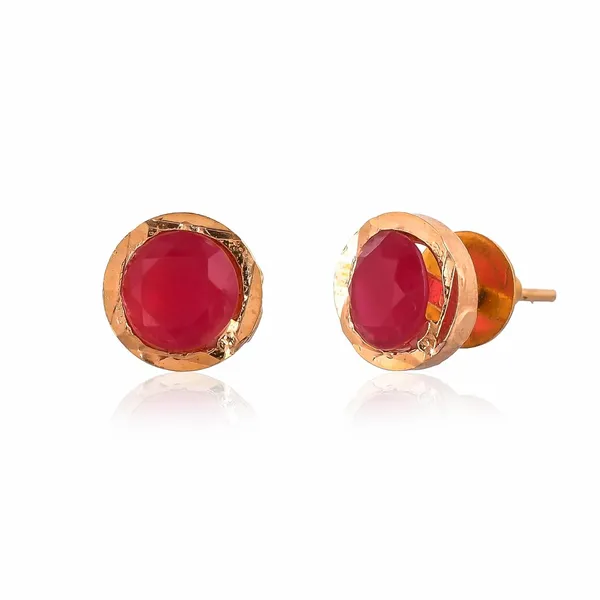 Gold_Plated_Round_Stud_Earrings_For_Women_&_Girls_|_Lightweight_Fashion_Jewelry