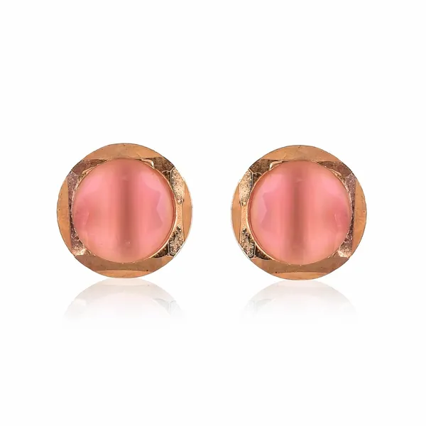 Gold_Plated_Round_Stud_Earrings_For_Women_&_Girls_|_Lightweight_Fashion_Jewelry