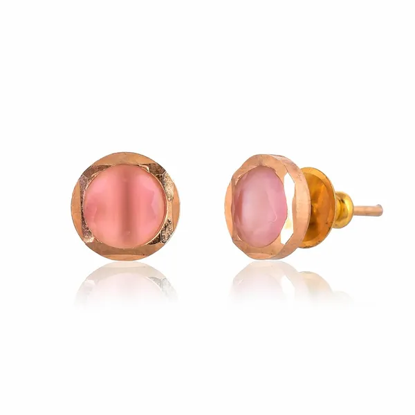 Gold_Plated_Round_Stud_Earrings_For_Women_&_Girls_|_Lightweight_Fashion_Jewelry