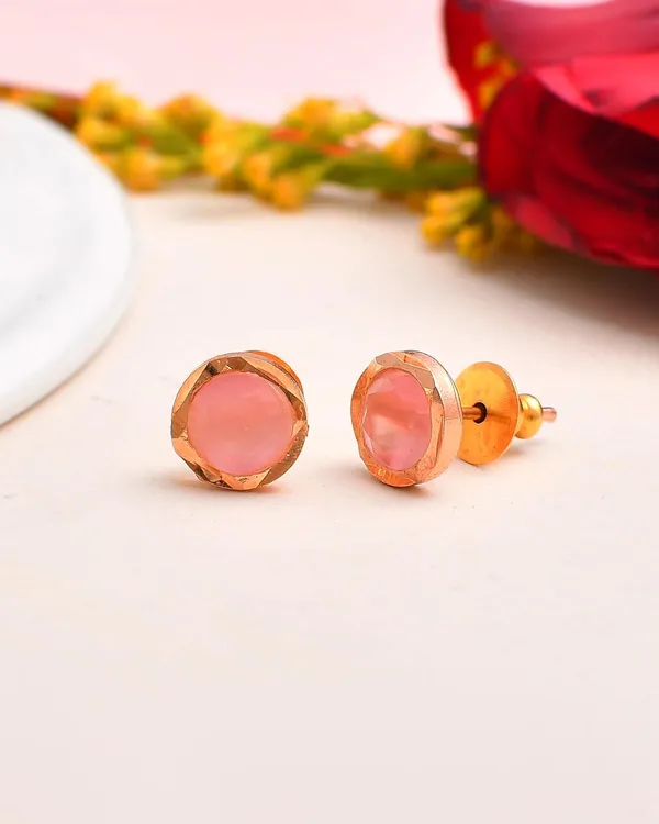 Gold_Plated_Round_Stud_Earrings_For_Women_&_Girls_|_Lightweight_Fashion_Jewelry