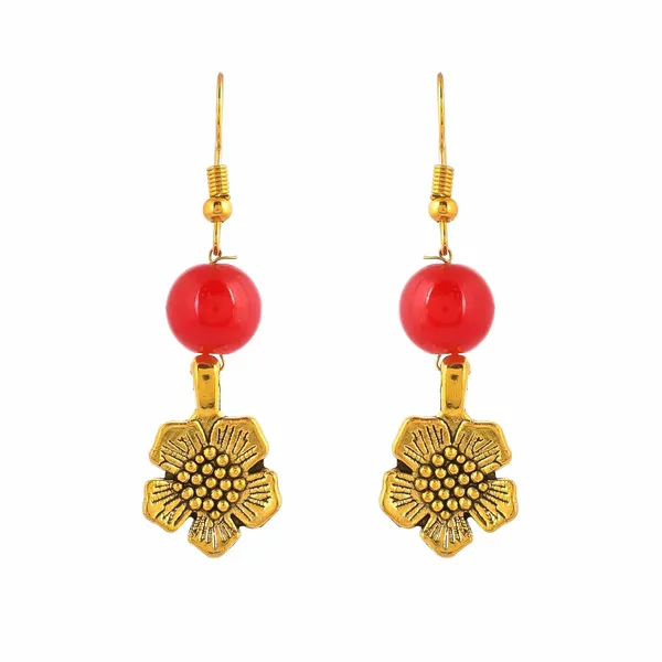 Gold_Shine_Beads_Ethnic_Gold_Flower_Necklace_With_Earring_Set_For_Women_|_Gemstone_Jewellery_Set_For_Women_And_Girls