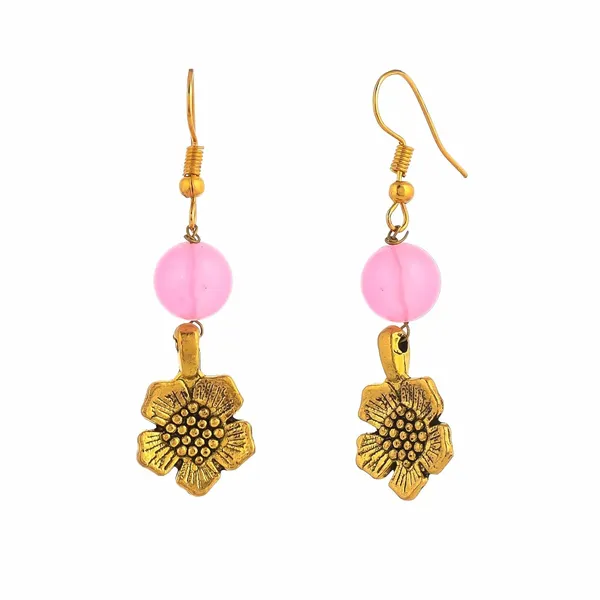 Gold_Shine_Beads_Ethnic_Gold_Flower_Necklace_With_Earring_Set_For_Women_|_Gemstone_Jewellery_Set_For_Women_And_Girls