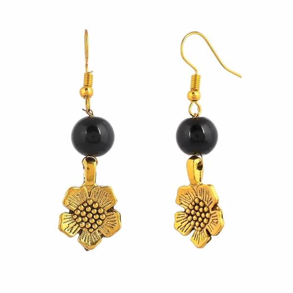 Gold_Shine_Beads_Ethnic_Gold_Flower_Necklace_With_Earring_Set_For_Women_|_Gemstone_Jewellery_Set_For_Women_And_Girls