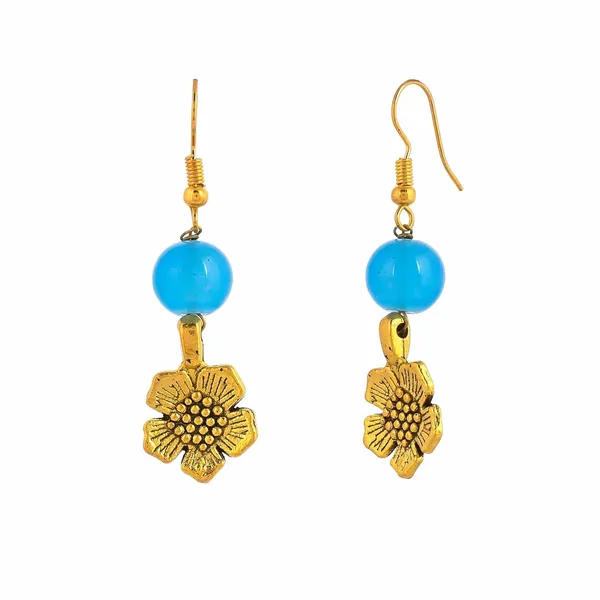 Gold_Shine_Beads_Ethnic_Gold_Flower_Necklace_With_Earring_Set_For_Women_|_Gemstone_Jewellery_Set_For_Women_And_Girls