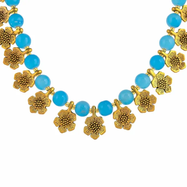 Gold_Shine_Beads_Ethnic_Gold_Flower_Necklace_With_Earring_Set_For_Women_|_Gemstone_Jewellery_Set_For_Women_And_Girls