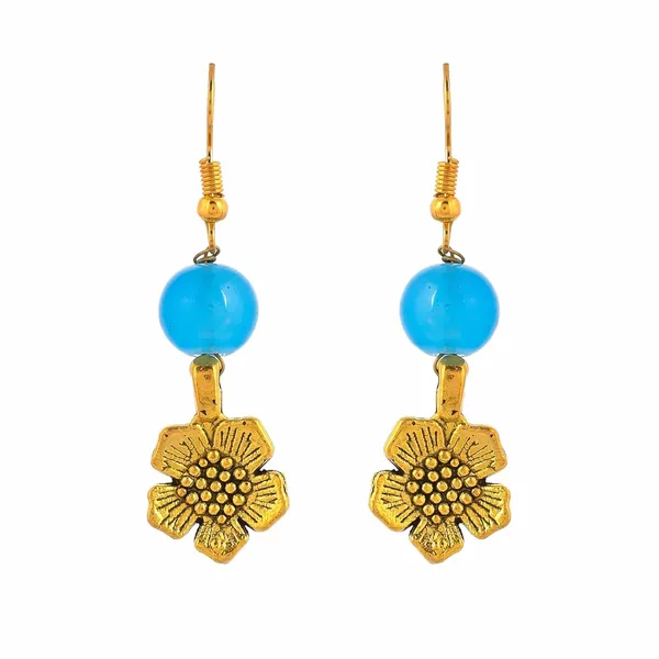 Gold_Shine_Beads_Ethnic_Gold_Flower_Necklace_With_Earring_Set_For_Women_|_Gemstone_Jewellery_Set_For_Women_And_Girls