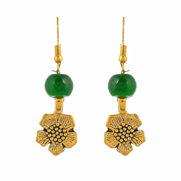 Gold_Shine_Beads_Ethnic_Gold_Flower_Necklace_With_Earring_Set_For_Women_|_Gemstone_Jewellery_Set_For_Women_And_Girls
