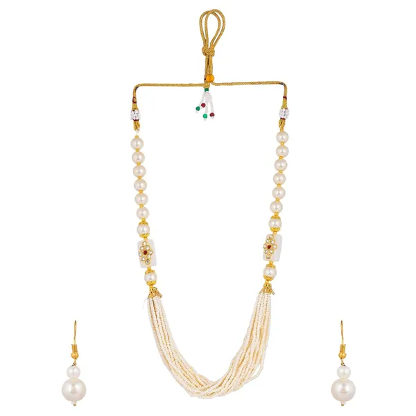 Multicolor_Shine_Small_Beads_Ethnic_Kundan_Polki_Necklace_With_Earring_Set_|_Gemstone_Jewellery_Set_For_Women_And_Girls