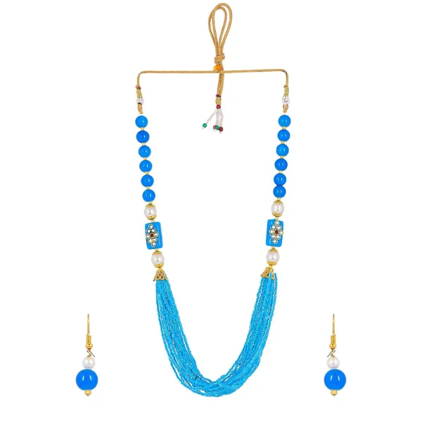 Blue_Sapphire_Shine_Small_Beads_Ethnic_Kundan_Polki_Necklace_With_Earring_Set_|_Gemstone_Jewellery_Set_For_Women_And_Girls