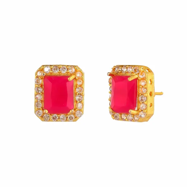 Dark_Pink_Sapphire_Sapphire_Gemstone_Ethnic_Pandent_With_Earring_Set_|_Stone_Jewellery_Set_For_Women_And_Girls