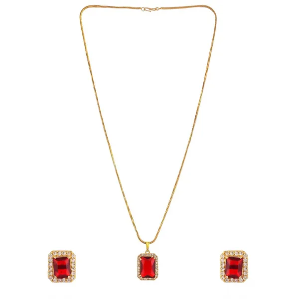 Ruby_Sapphire_Gemstone_Ethnic_Pandent_With_Earring_Set_|_Stone_Jewellery_Set_For_Women_And_Girls