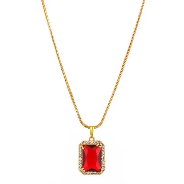 Ruby_Sapphire_Gemstone_Ethnic_Pandent_With_Earring_Set_|_Stone_Jewellery_Set_For_Women_And_Girls