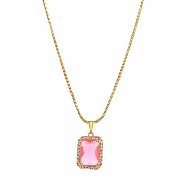 Pink_Sapphire_Sapphire_Gemstone_Ethnic_Pandent_With_Earring_Set_|_Stone_Jewellery_Set_For_Women_And_Girls