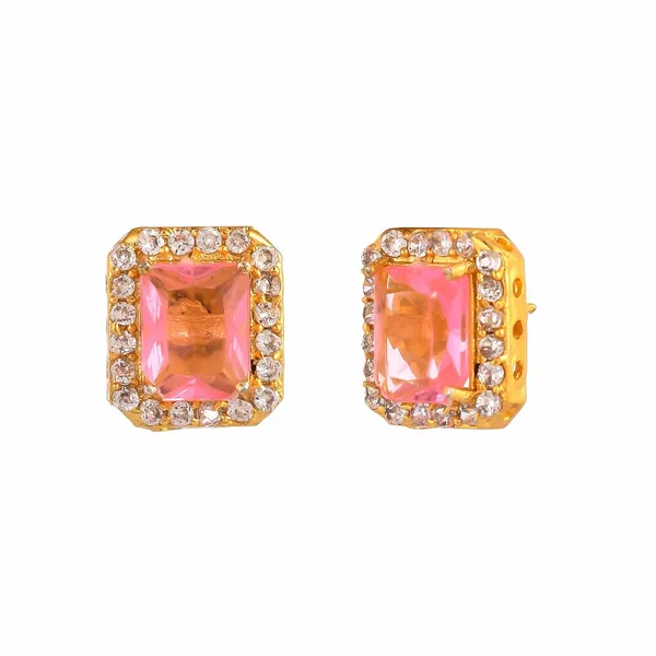 Pink_Sapphire_Sapphire_Gemstone_Ethnic_Pandent_With_Earring_Set_|_Stone_Jewellery_Set_For_Women_And_Girls