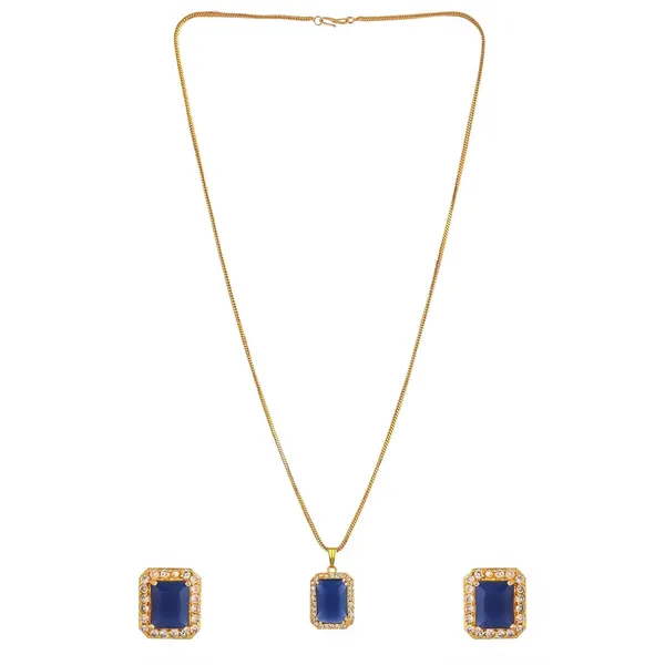 Blue_Sapphire_Sapphire_Gemstone_Ethnic_Pandent_With_Earring_Set_|_Stone_Jewellery_Set_For_Women_And_Girls