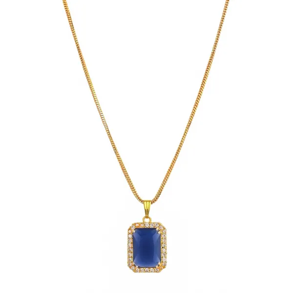 Blue_Sapphire_Sapphire_Gemstone_Ethnic_Pandent_With_Earring_Set_|_Stone_Jewellery_Set_For_Women_And_Girls