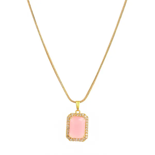 Light_Pink_Sapphire_Sapphire_Gemstone_Ethnic_Pandent_With_Earring_Set_|_Stone_Jewellery_Set_For_Women_And_Girls