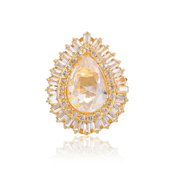 Oval_Crystal_American_Diamond_Rings_For_Women_-_Adjustable_Free_Size,_Love_Forever_Fashion_Rings,_Brass_Jewelry
