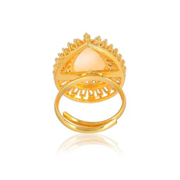 Oval_Crystal_American_Diamond_Rings_For_Women_-_Adjustable_Free_Size,_Love_Forever_Fashion_Rings,_Brass_Jewelry