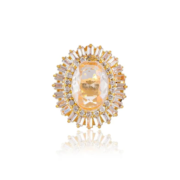 Round_Crystal_American_Diamond_Rings_For_Women_-_Adjustable_Free_Size,_Love_Forever_Fashion_Rings,_Brass_Jewelry