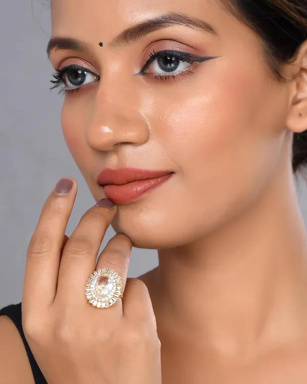Round_Crystal_American_Diamond_Rings_For_Women_-_Adjustable_Free_Size,_Love_Forever_Fashion_Rings,_Brass_Jewelry