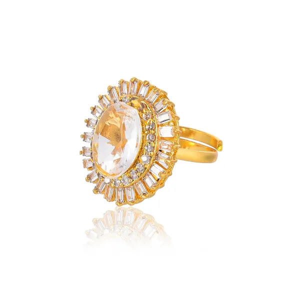 Round_Crystal_American_Diamond_Rings_For_Women_-_Adjustable_Free_Size,_Love_Forever_Fashion_Rings,_Brass_Jewelry