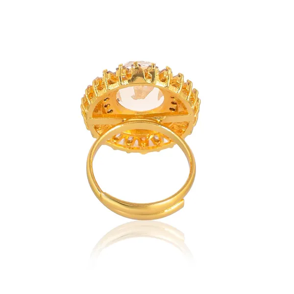 Round_Crystal_American_Diamond_Rings_For_Women_-_Adjustable_Free_Size,_Love_Forever_Fashion_Rings,_Brass_Jewelry