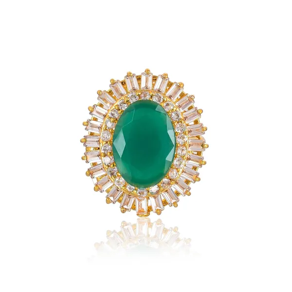 Round_American_Diamond_Ring_For_Women_|_Lightweight_Jewellery