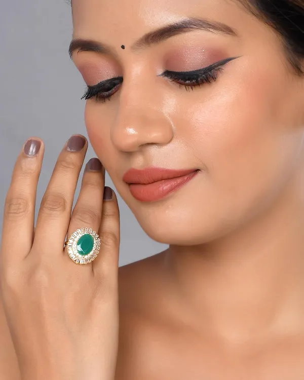 Round_American_Diamond_Ring_For_Women_|_Lightweight_Jewellery