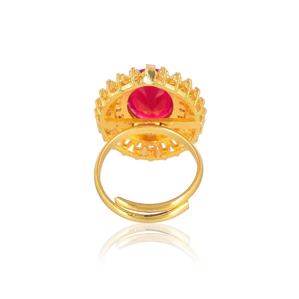 Multicolor_American_Diamond_Rings_For_Women_-_Adjustable_Free_Size,_Love_Forever_Fashion_Rings,_Brass_Jewelry