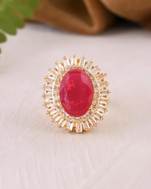 Multicolor_American_Diamond_Rings_For_Women_-_Adjustable_Free_Size,_Love_Forever_Fashion_Rings,_Brass_Jewelry