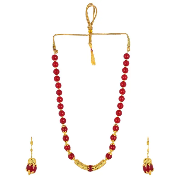 Ruby_Shine_Round_Beads_Ethnic_Gold_Line_Necklace_With_Earring_Set_|_Gemstone_Jewellery_Set_For_Women_And_Girls