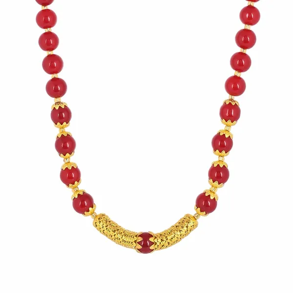 Ruby_Shine_Round_Beads_Ethnic_Gold_Line_Necklace_With_Earring_Set_|_Gemstone_Jewellery_Set_For_Women_And_Girls