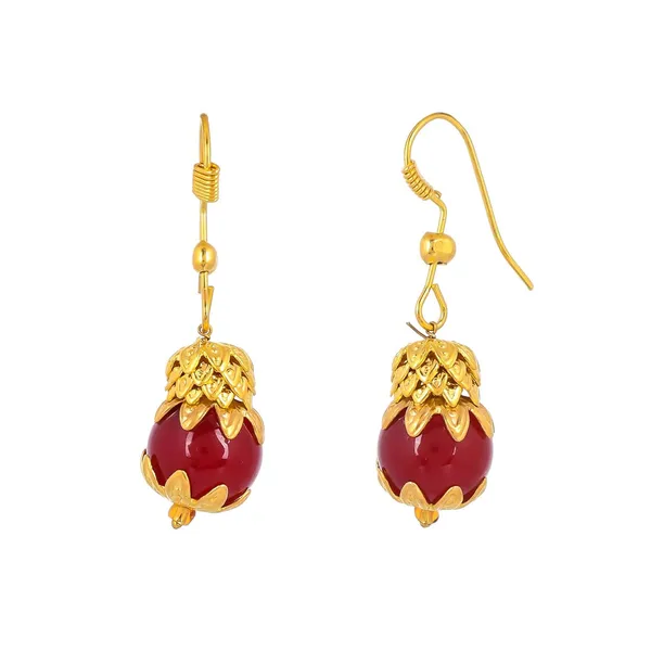 Ruby_Shine_Round_Beads_Ethnic_Gold_Line_Necklace_With_Earring_Set_|_Gemstone_Jewellery_Set_For_Women_And_Girls